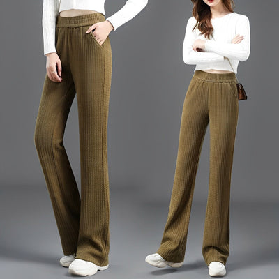 Alina™ Wide-Leg Fleece-Lined Stretch Pants