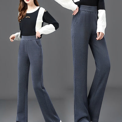 Alina™ Wide-Leg Fleece-Lined Stretch Pants