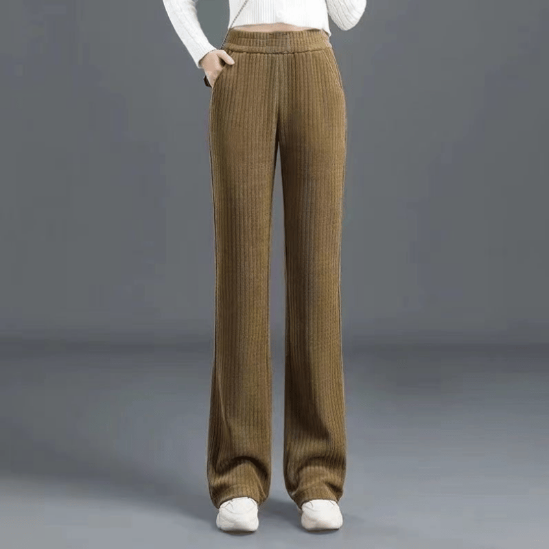 Alina™ Wide-Leg Fleece-Lined Stretch Pants