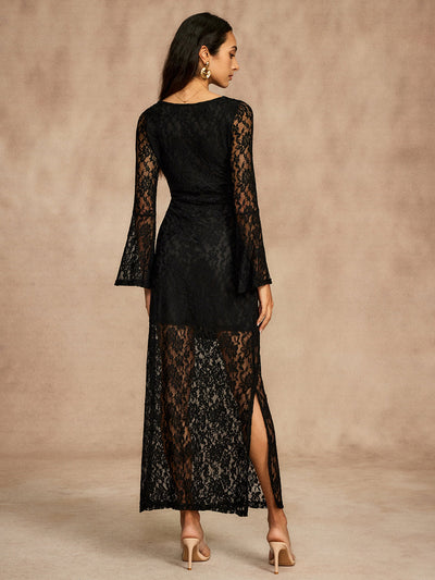 Fioretta™ Lace Bell Sleeve Maxi Dress