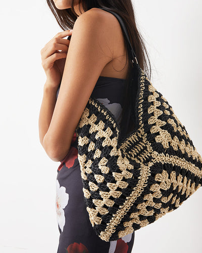 MARVIANI™ Vintage Crochet Macrame Shoulder Bag