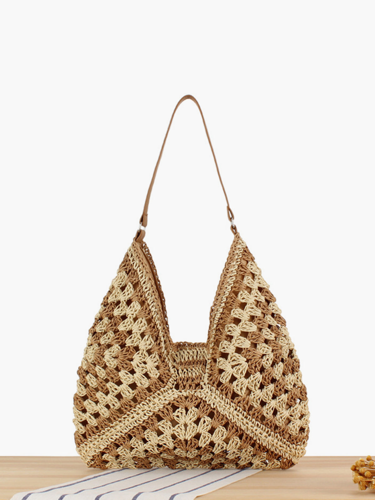 MARVIANI™ Vintage Crochet Macrame Shoulder Bag