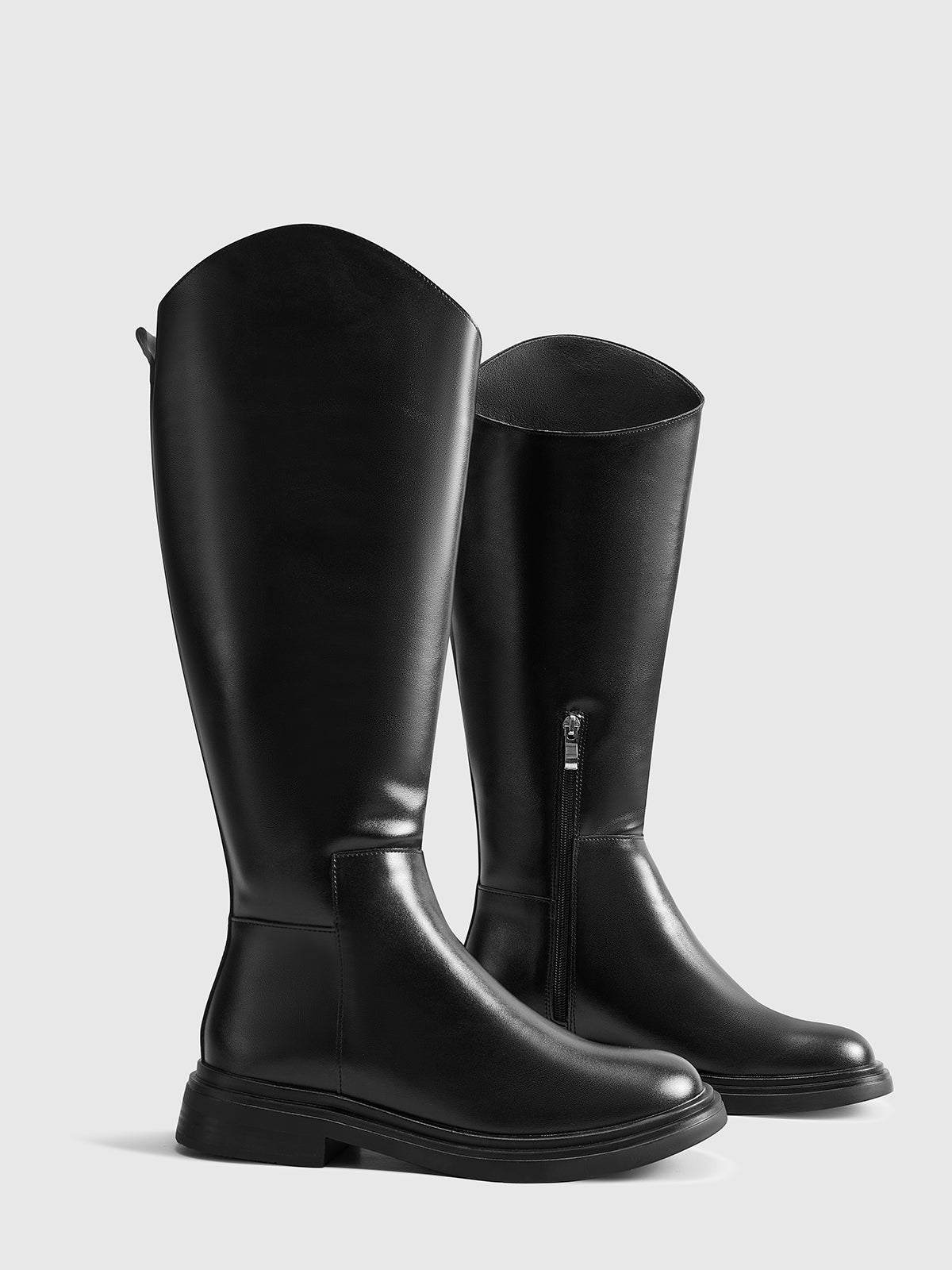 Verdini™ Rounded Toe Knee-High Boots