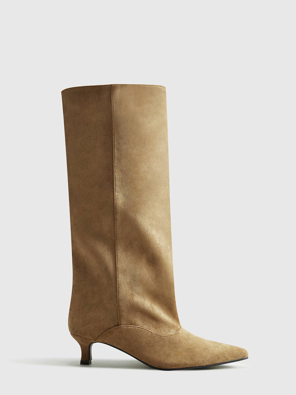 Aveline™ Suede Kitten Knee-High Boots