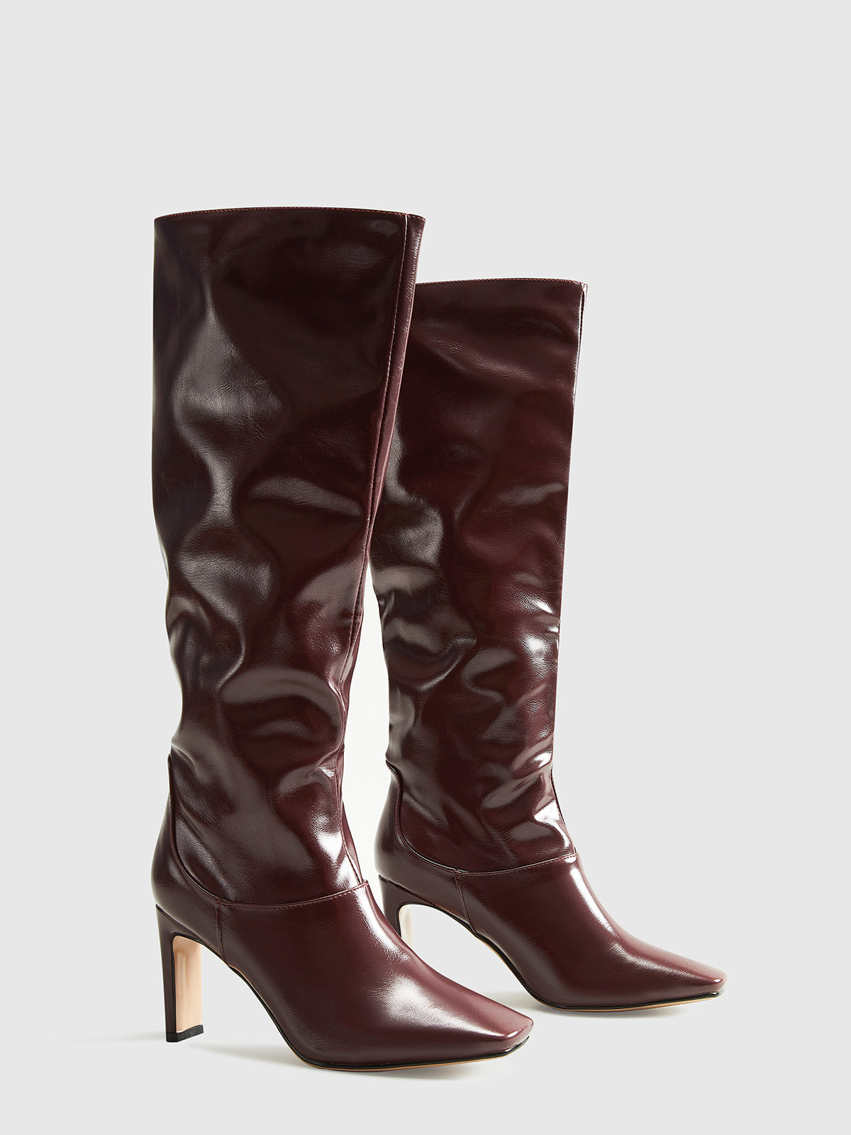 Novarra™ Square Toe High-Heel Knee-High Boots