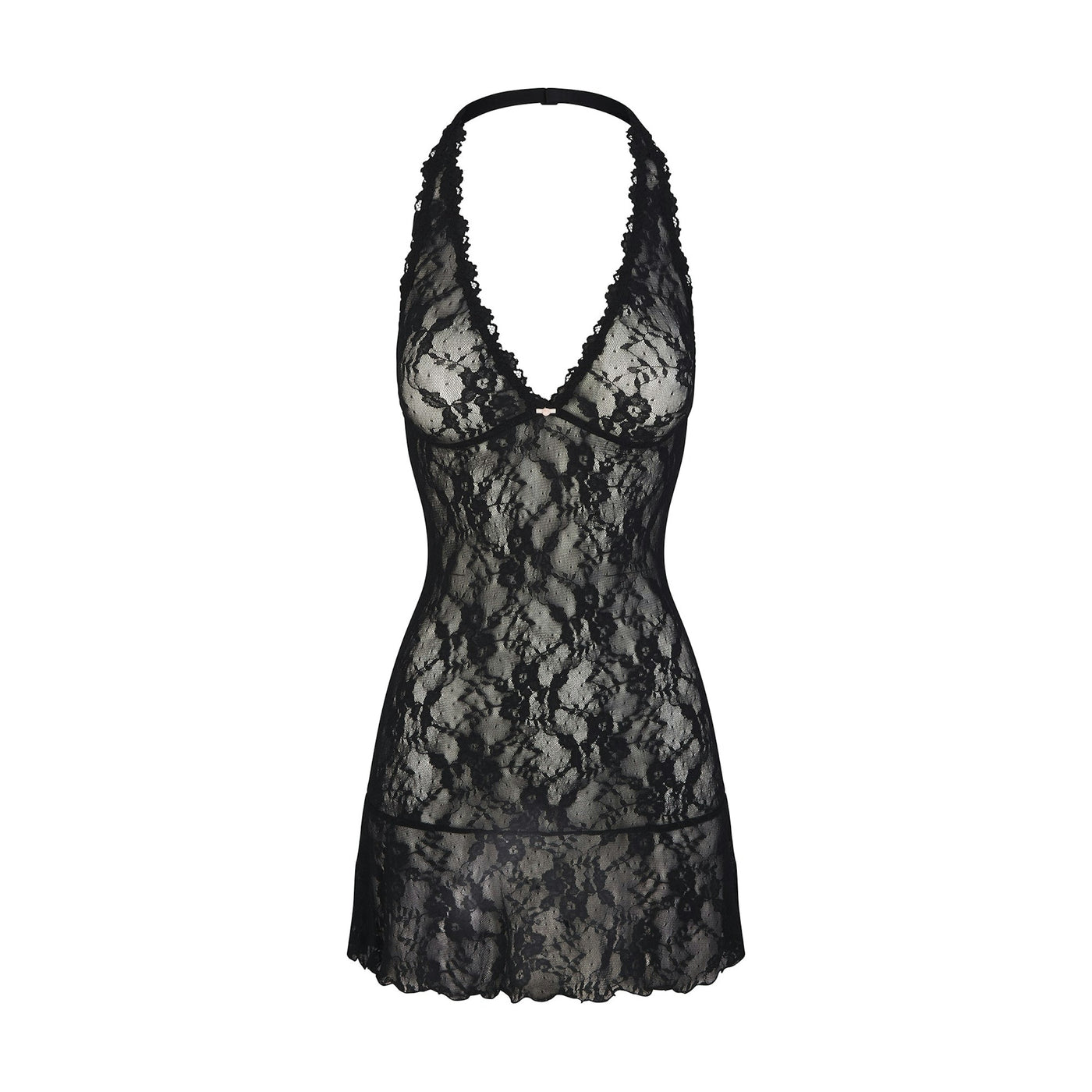 Vivica™ Halter Lace Mini Dress