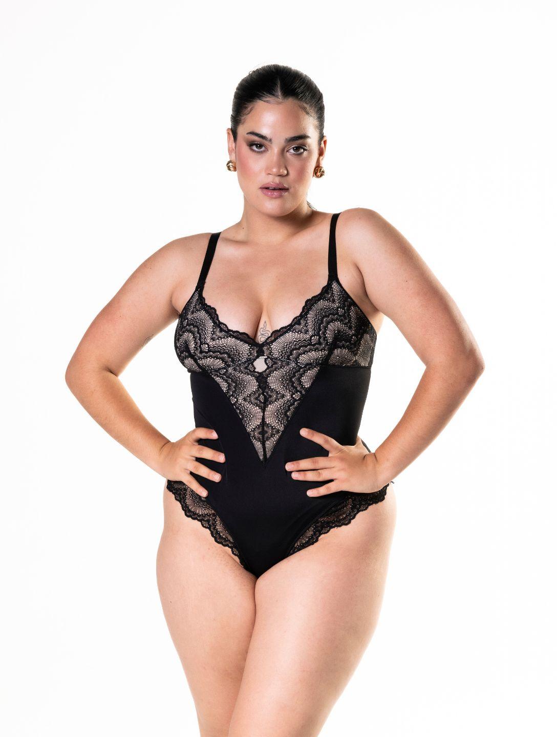 Élise™ Half-Laced Sculpting Bodysuit