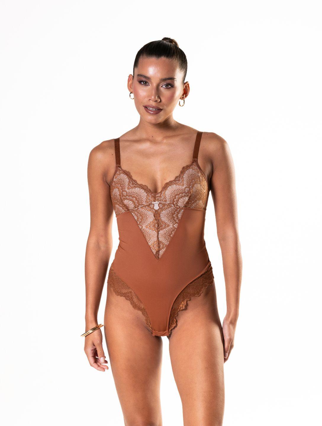 Élise™ Half-Laced Sculpting Bodysuit