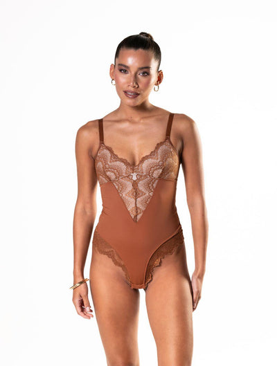 Élise™ Half-Laced Sculpting Bodysuit