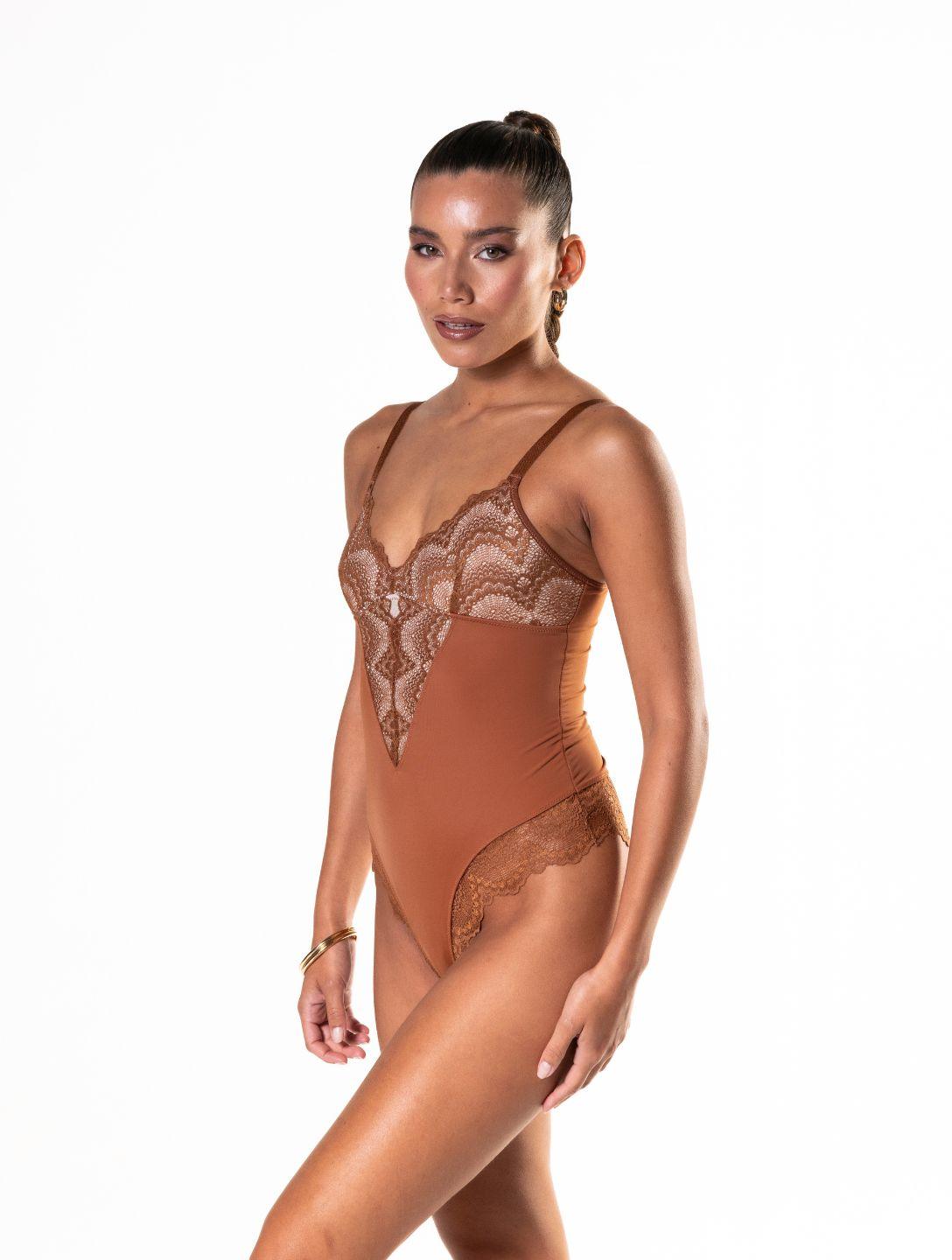 Élise™ Half-Laced Sculpting Bodysuit