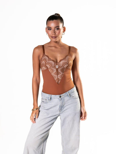 Élise™ Half-Laced Sculpting Bodysuit