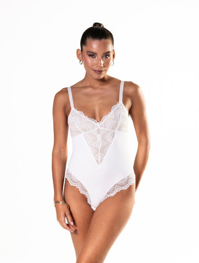 Élise™ Half-Laced Sculpting Bodysuit