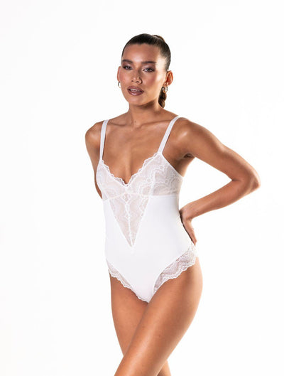 Élise™ Half-Laced Sculpting Bodysuit