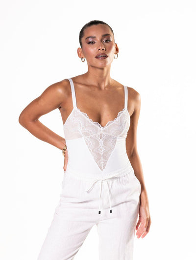 Élise™ Half-Laced Sculpting Bodysuit