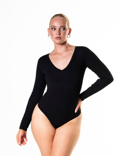 Celivora™ Long Sleeve Scoop Neck Bodysuit