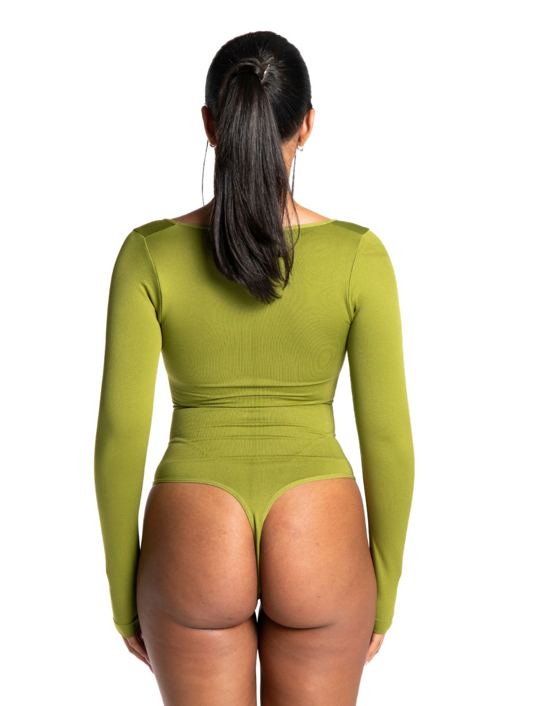 Vellerie™ Long Sleeve Sculpting Thong Bodysuit