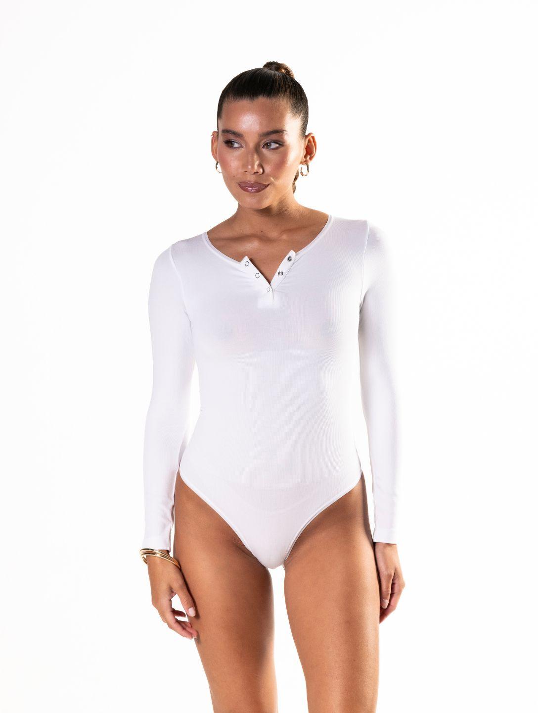 Lusanne™ Seamless Long Sleeve Thong Bodysuit