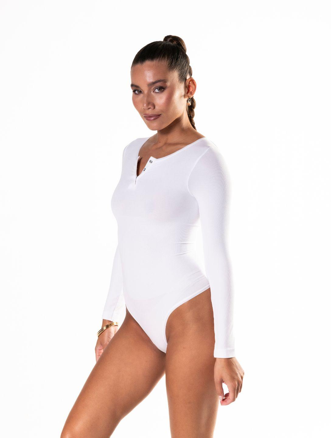 Lusanne™ Seamless Long Sleeve Thong Bodysuit