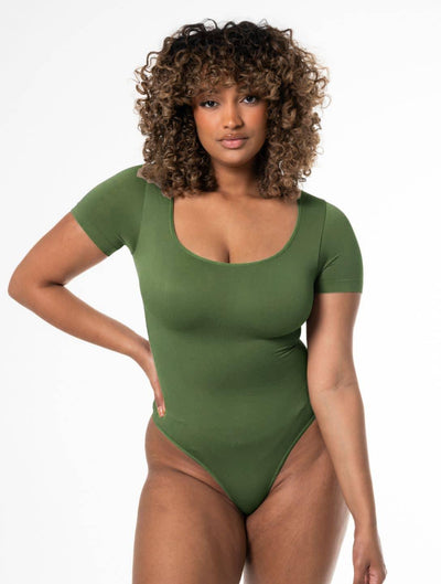 Auréle™ Square Neck Thong Bodysuit