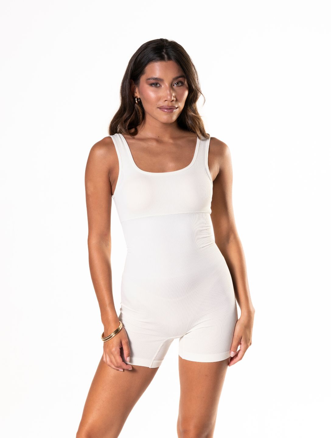 Lunetta™ Square Neck Shapewear Jumpsuit