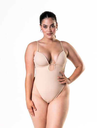 Élysée™ Plunge Shapewear Thong Bodysuit