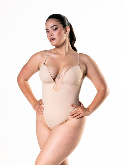 Élysée™ Plunge Shapewear Thong Bodysuit