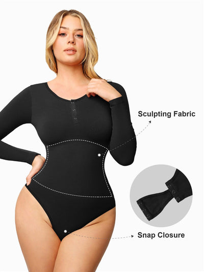 Elara™ Seamless Modal Long Sleeve Bodysuit