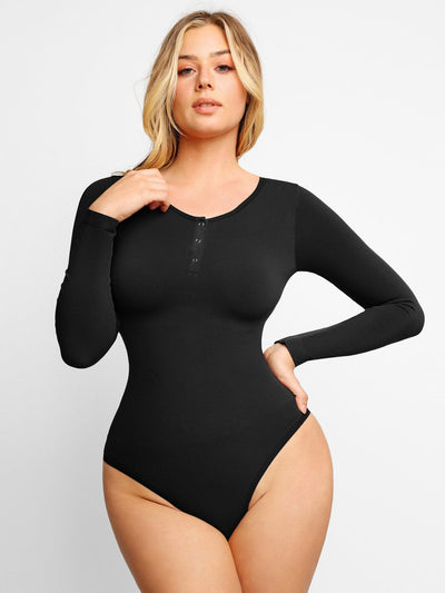 Elara™ Seamless Modal Long Sleeve Bodysuit