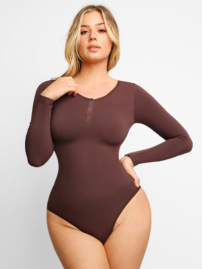 Elara™ Seamless Modal Long Sleeve Bodysuit