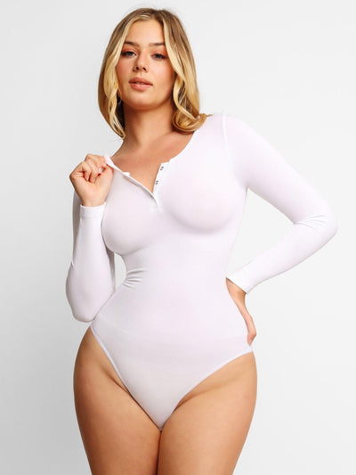 Elara™ Seamless Modal Long Sleeve Bodysuit