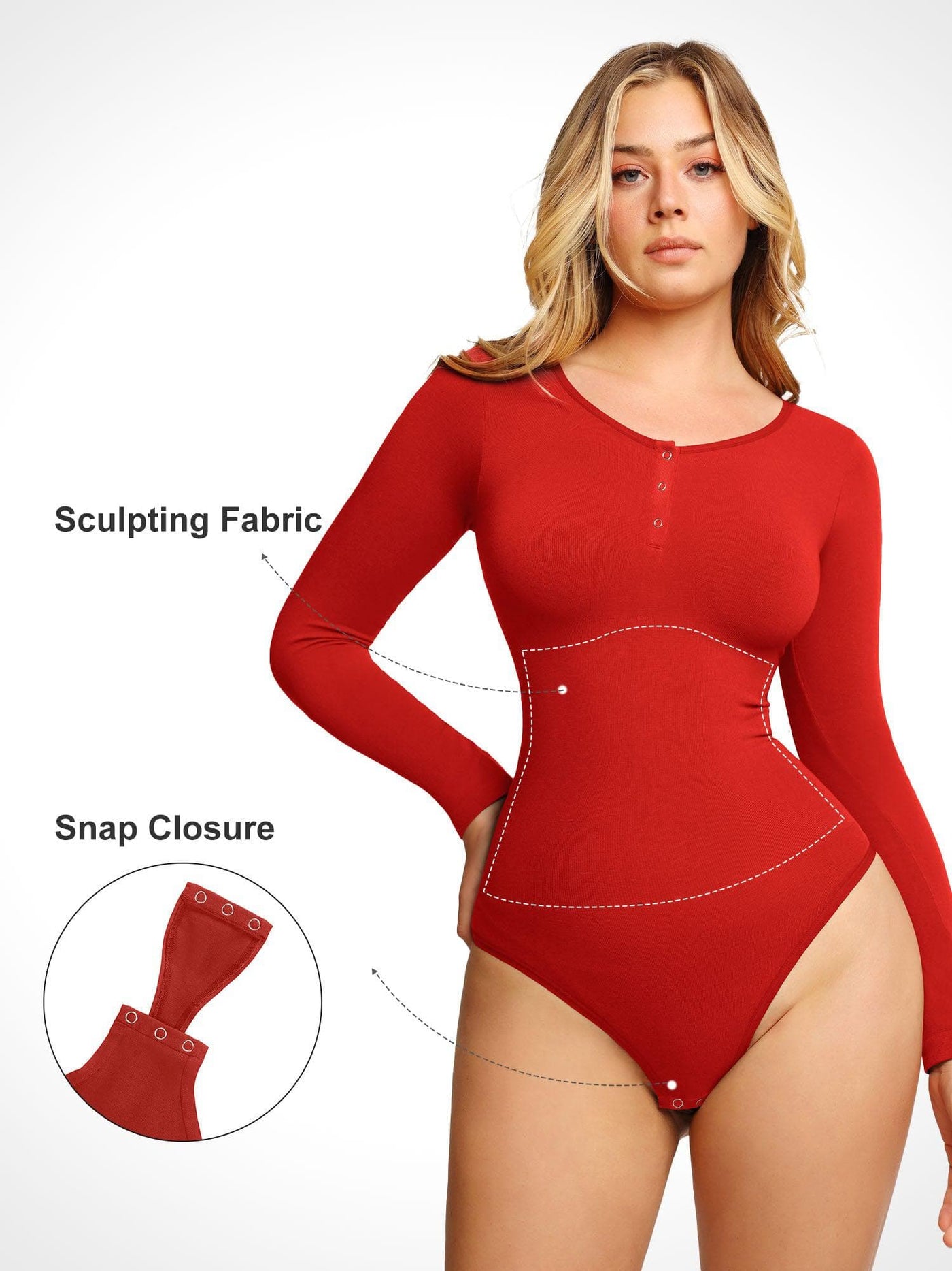 Elara™ Seamless Modal Long Sleeve Bodysuit