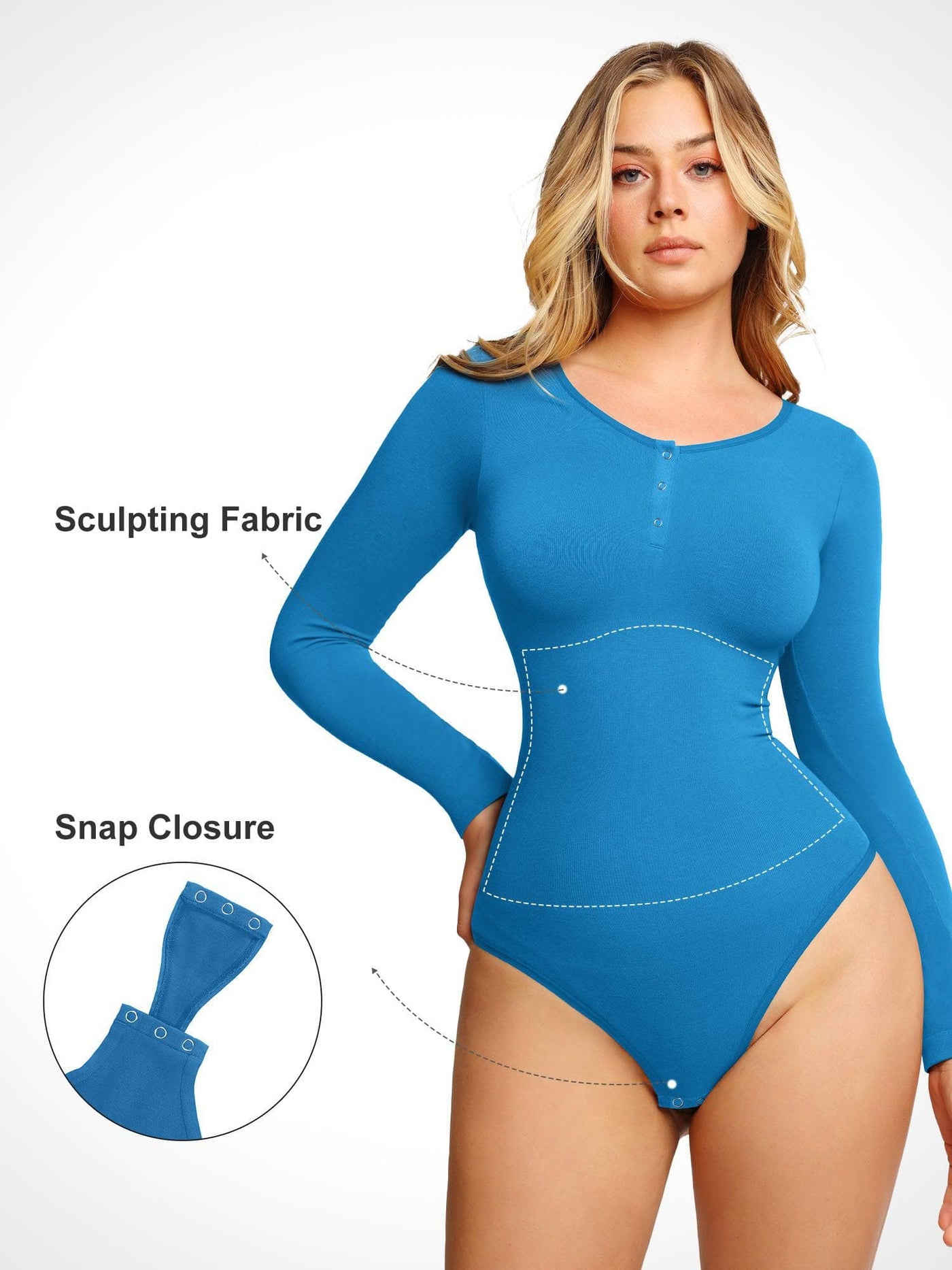 Elara™ Seamless Modal Long Sleeve Bodysuit