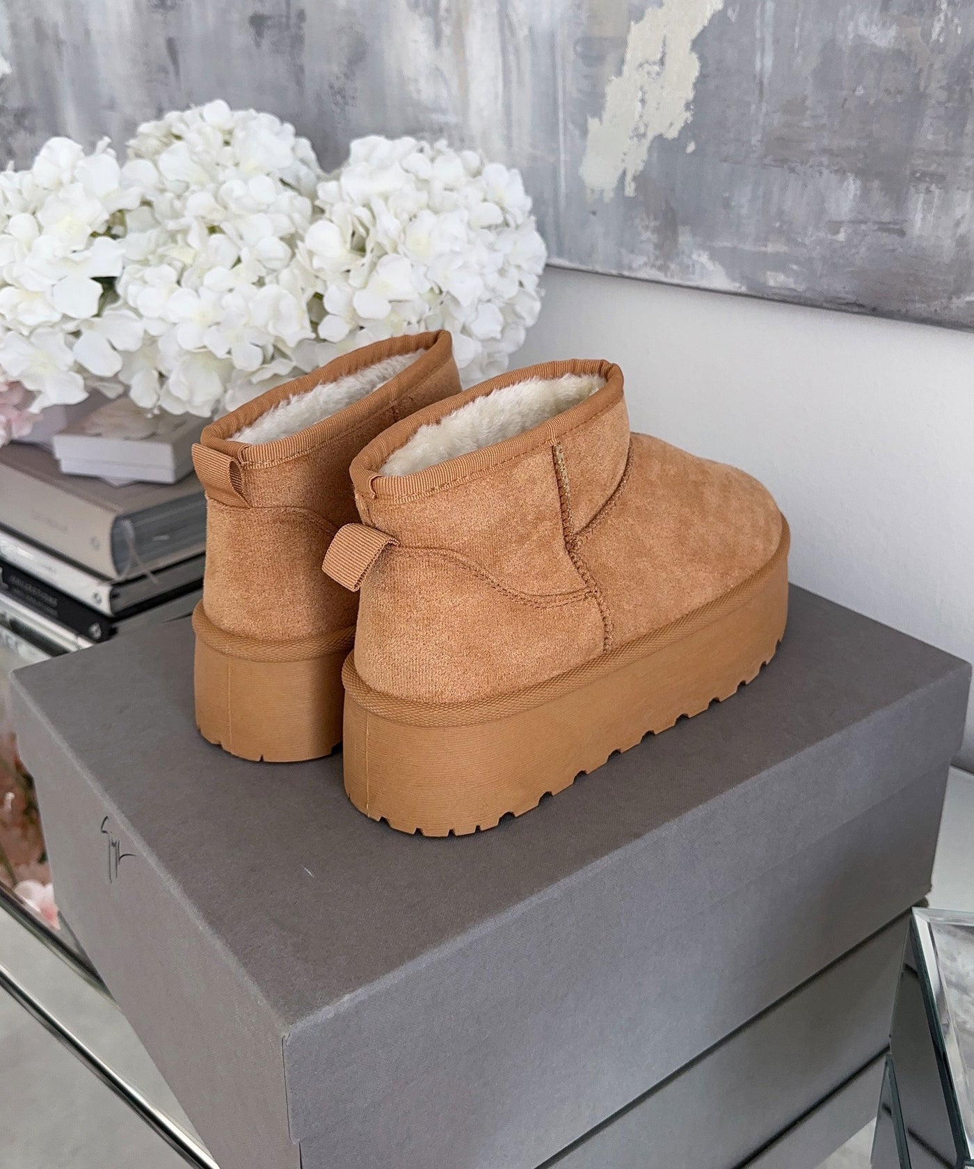 Lévoro™ Chestnut Winter Platform Boots