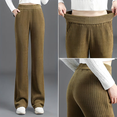 Alina™ Wide-Leg Fleece-Lined Stretch Pants